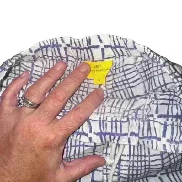 Boys Roller Rabbit Shorts Size 8 White Purple - Picture 3 of 4